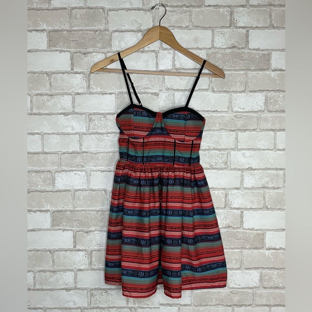 Anthro Band Of Gypsies Fit & Flare Bustier Dress Size S